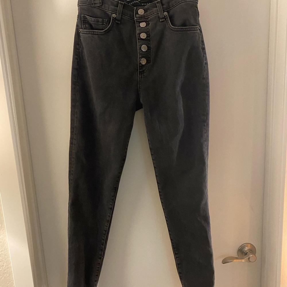 VERONICA BEARD DEBBIE SKINNY SIZE 27 in charcoal